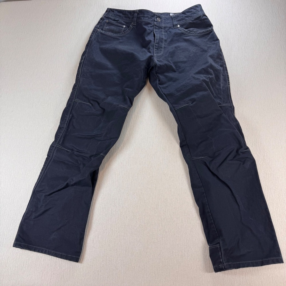 Kuhl Rydr Mens 34x30 Charcoal Gray Articulated Knee Gusseted Work Outdoor Pants